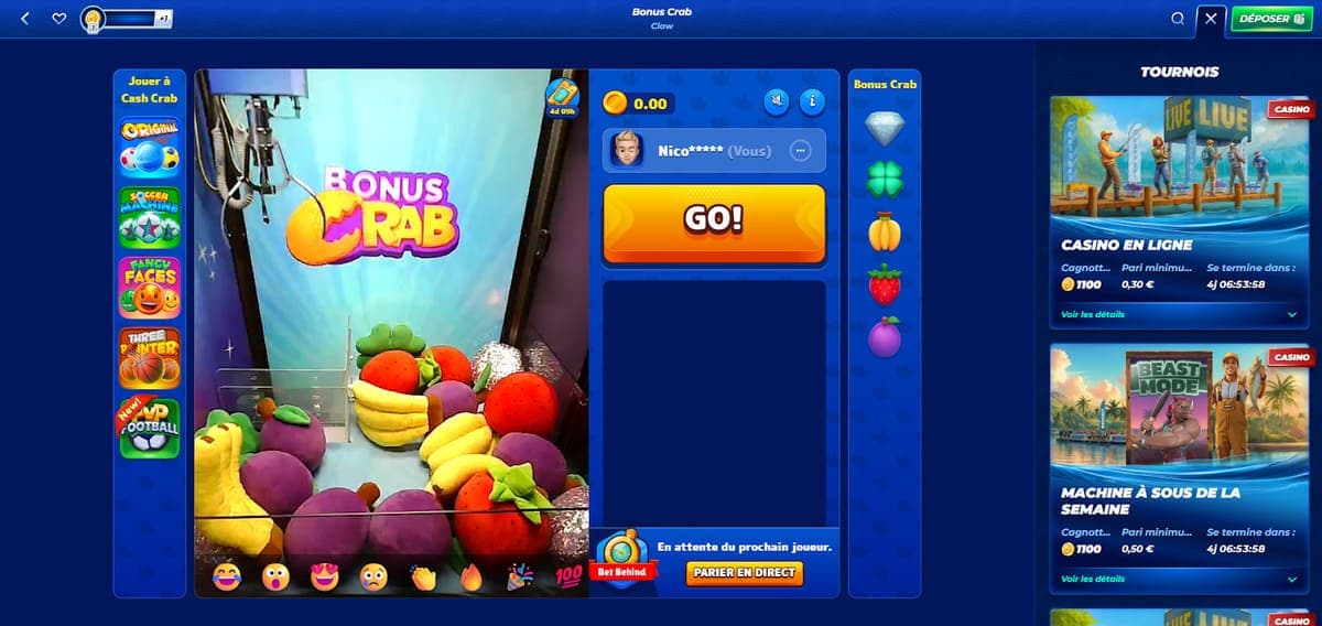 Bonus crab Bassbet Casino