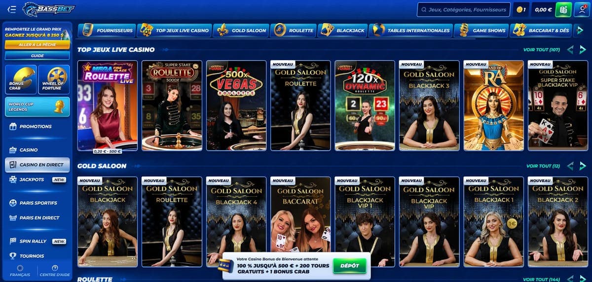 Live Bassbet Casino
