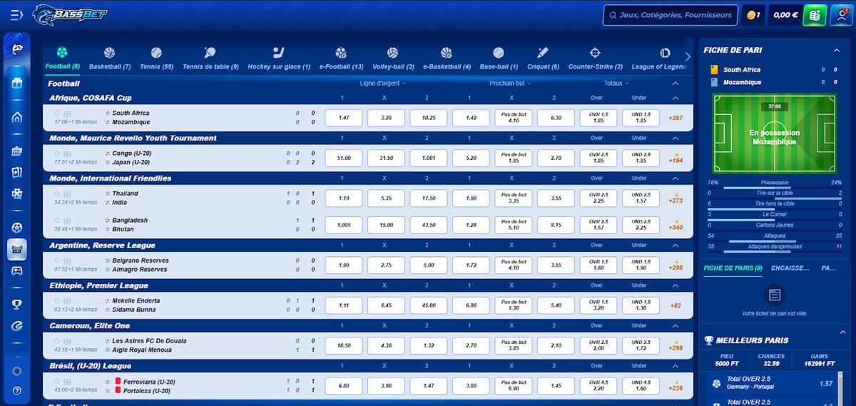 Paris en direct Bassbet Casino