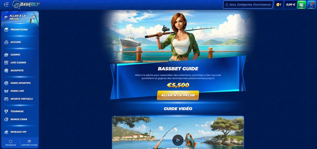 Aller à la pêche Bassbet Casino