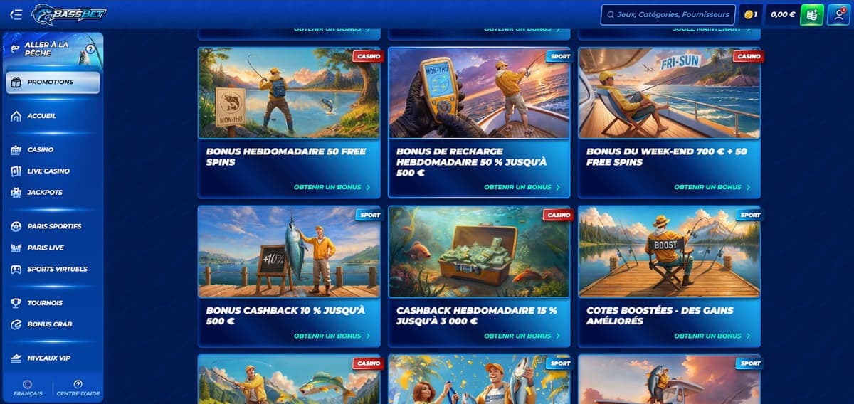 Promotions Bassbet Casino