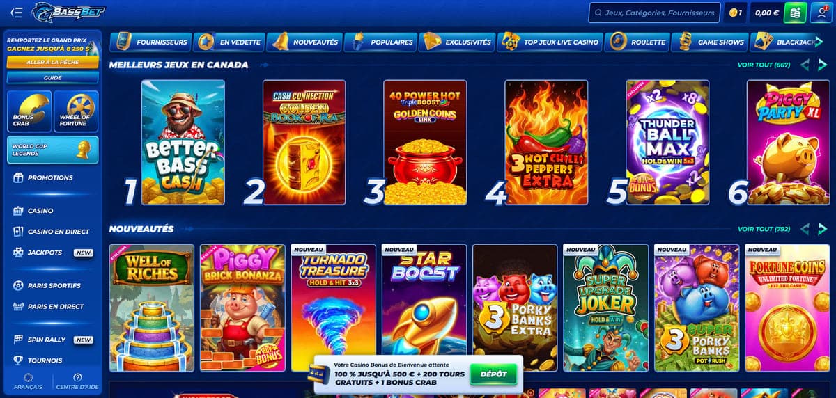 Sélection casino Bassbet Casino