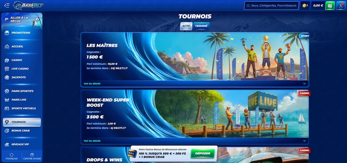 Tournois Bassbet Casino