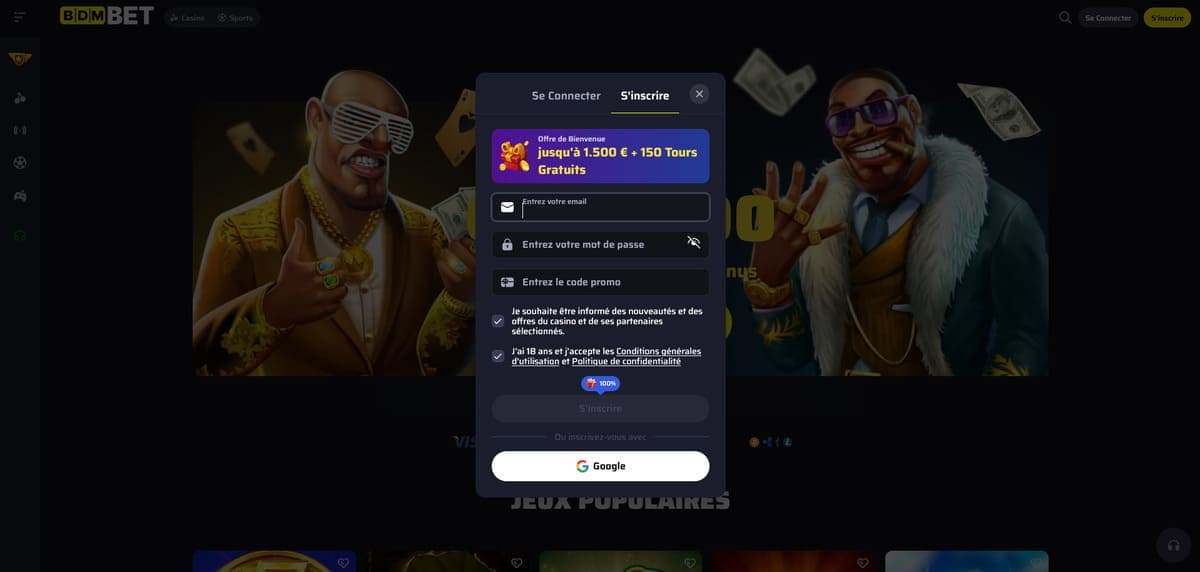 Inscription Bdmbet Casino
