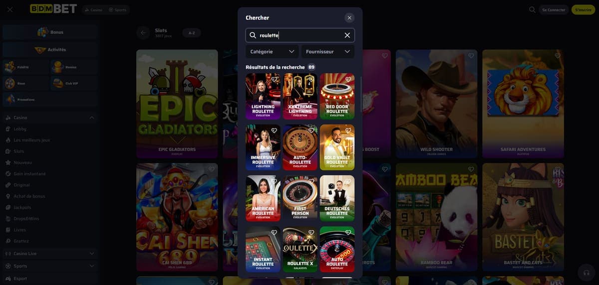 Jeux de table Bdmbet Casino
