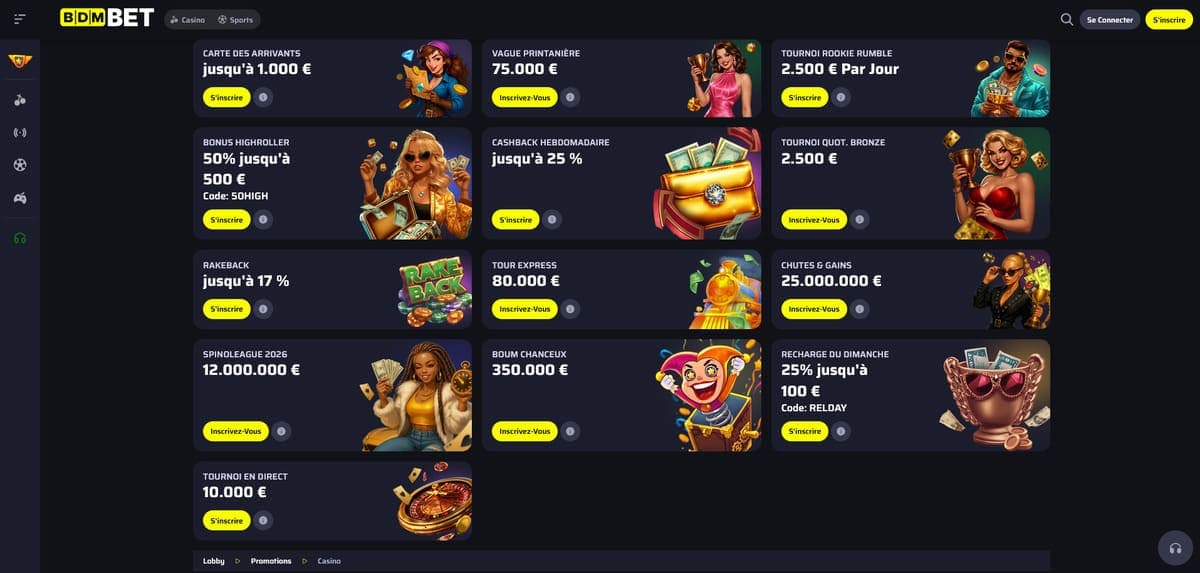Promos Bdmbet Casino