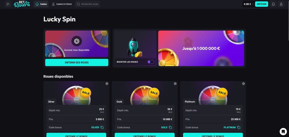 Lukcy Spin Bet Riviera Casino