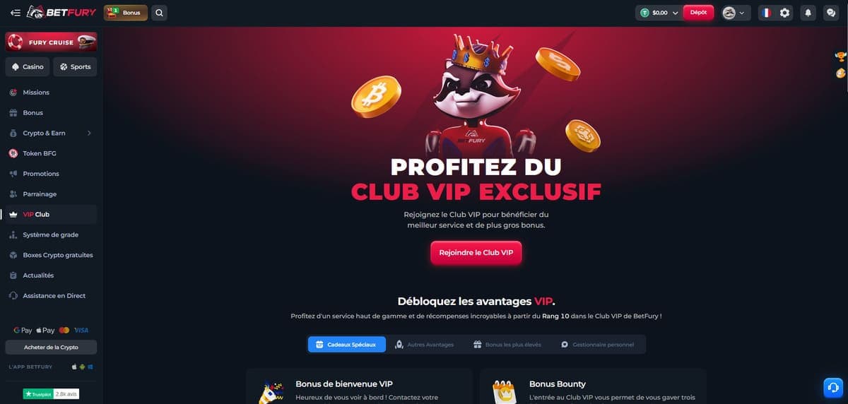 VIP Betfury Casino