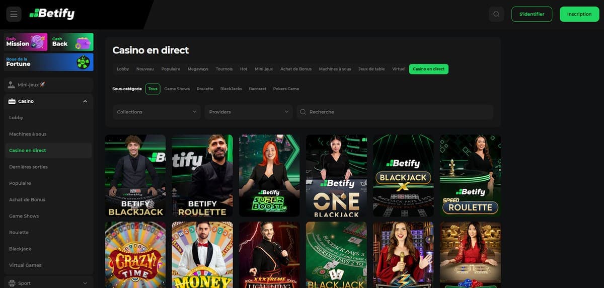 Live Betify Casino