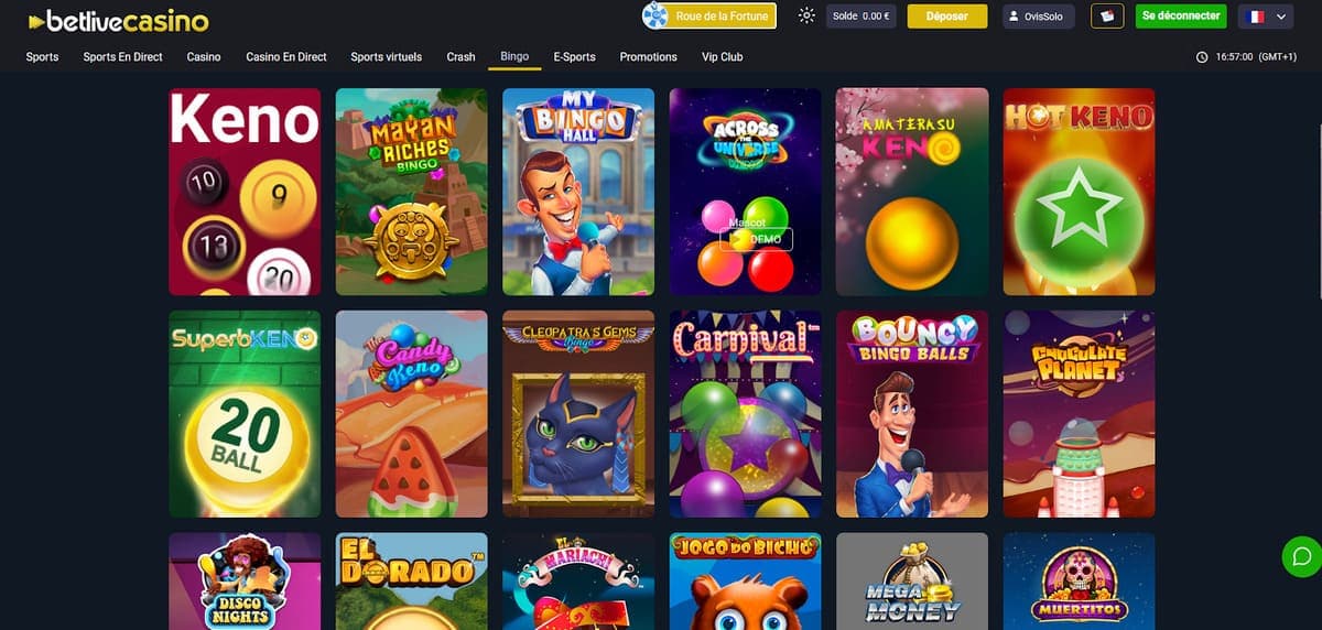 Bingo BetLive Casino