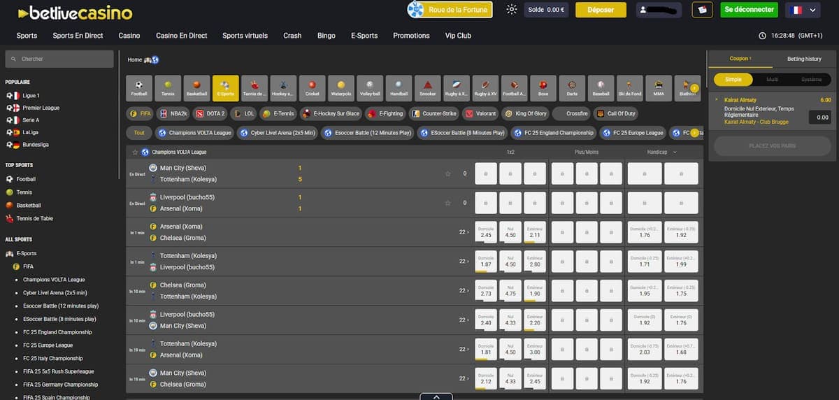 E-Sports BetLive Casino