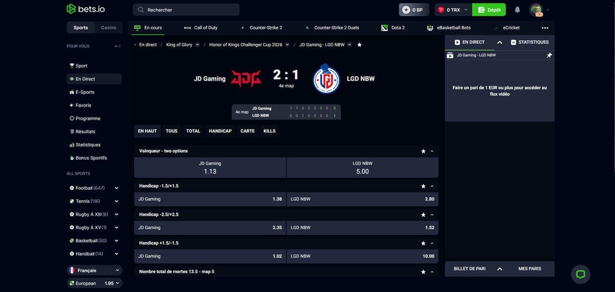 Bookmaking Bet.io Casino