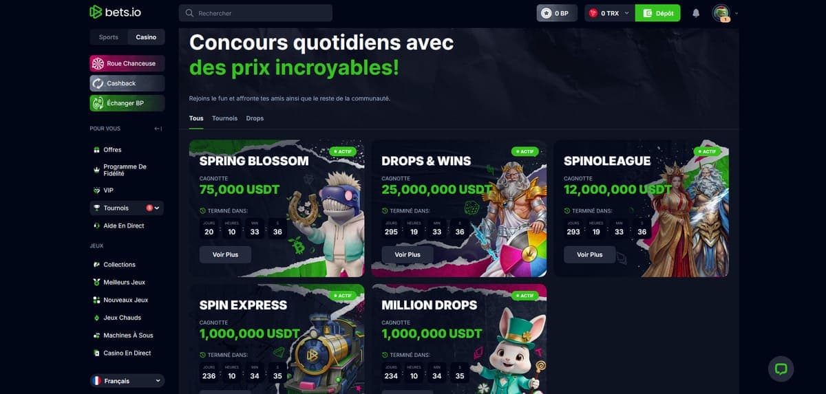 Tournois Bet.io Casino