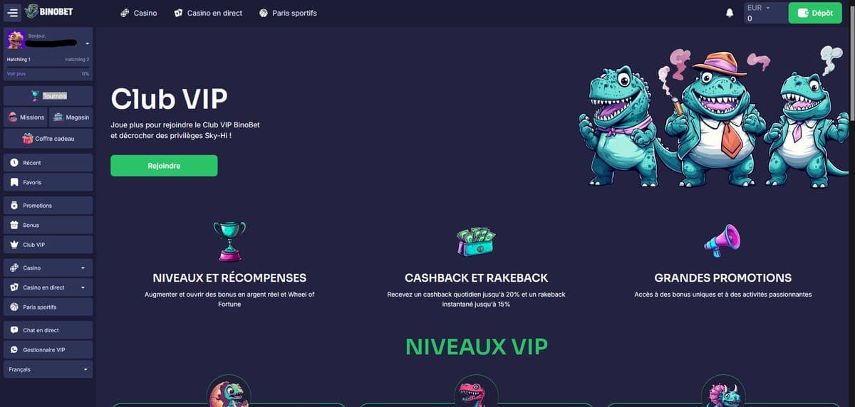 Club VIP Binobet Casino