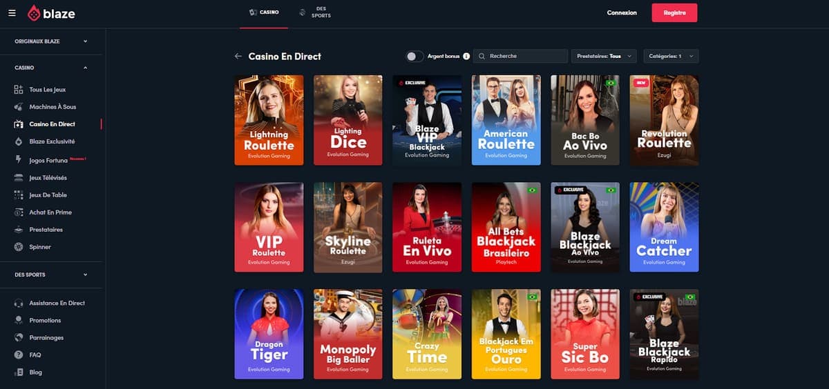 casino en direct Blaze Casino