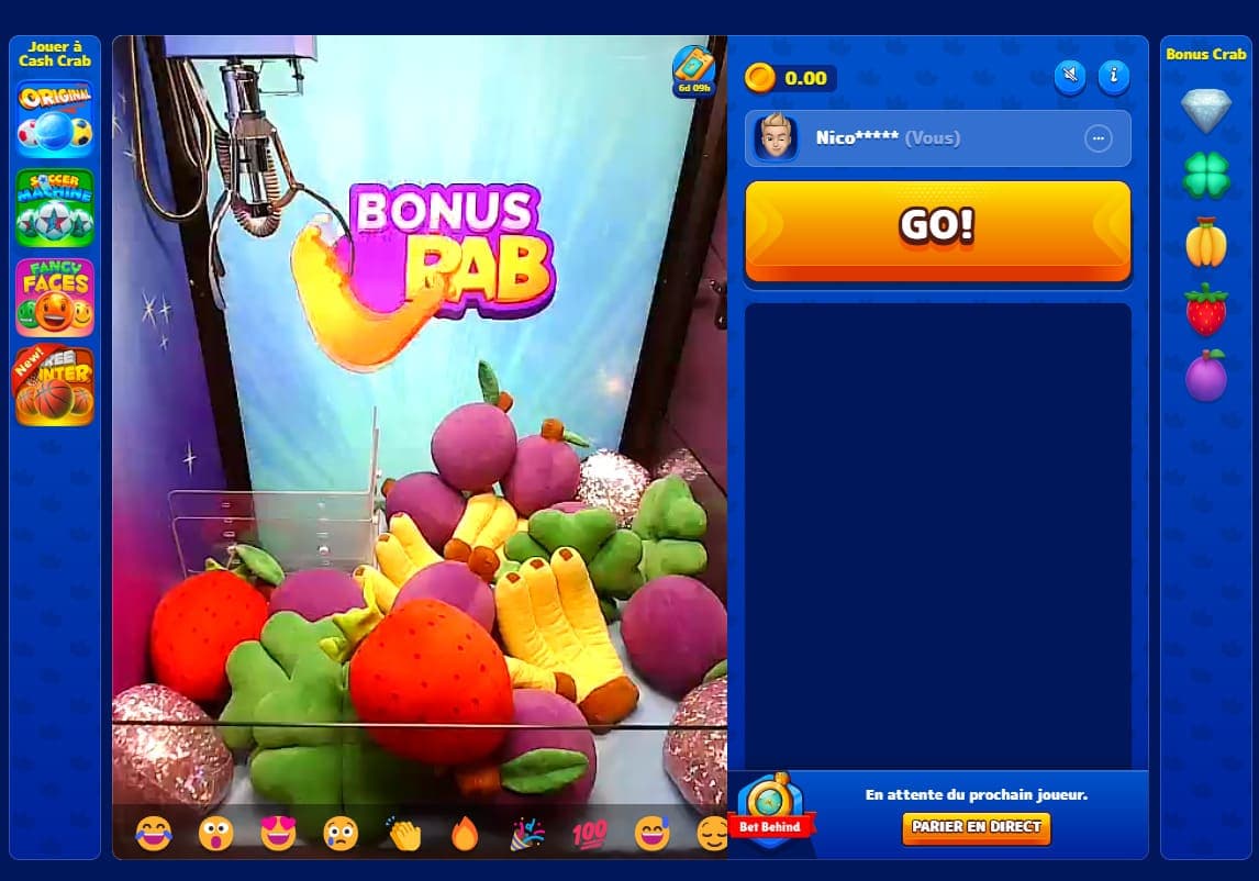 bonus crab Boaboa Casino