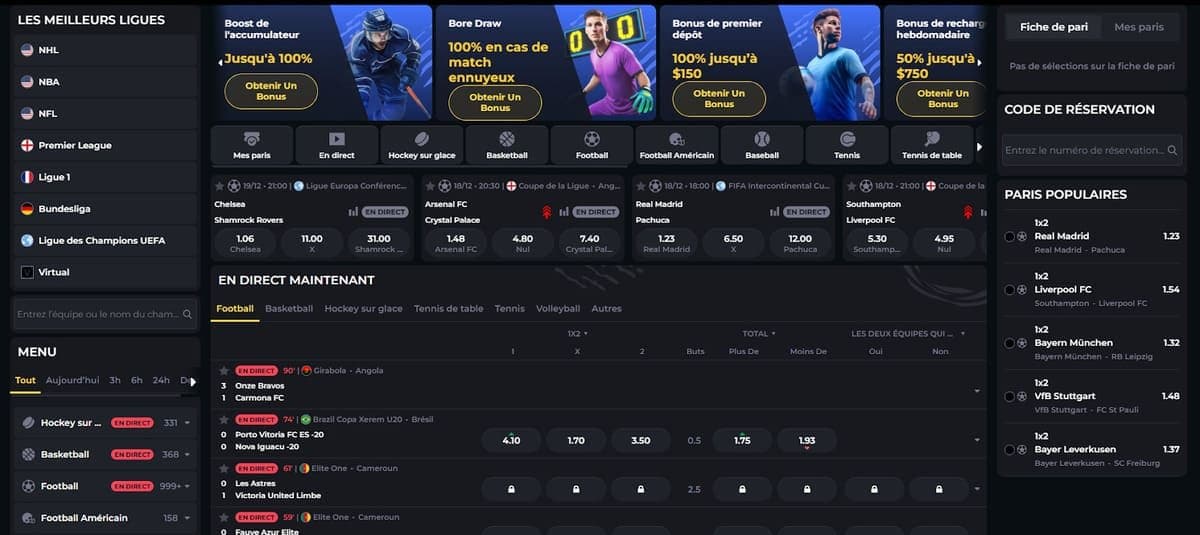 Bookmaker Boomerang Casino