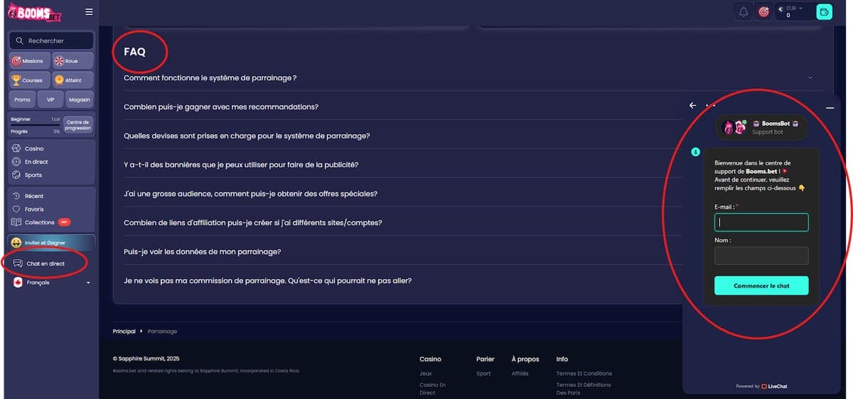 FAQ Boomsbet Casino