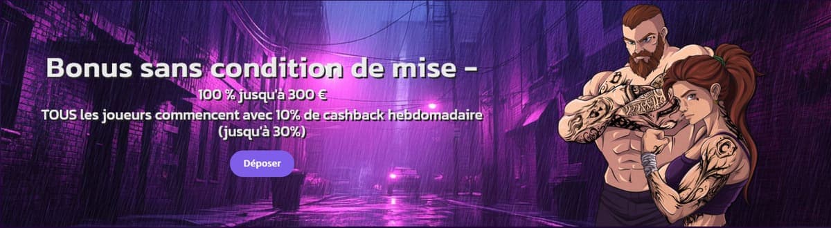 Bonus bienvenue Brutal Casino