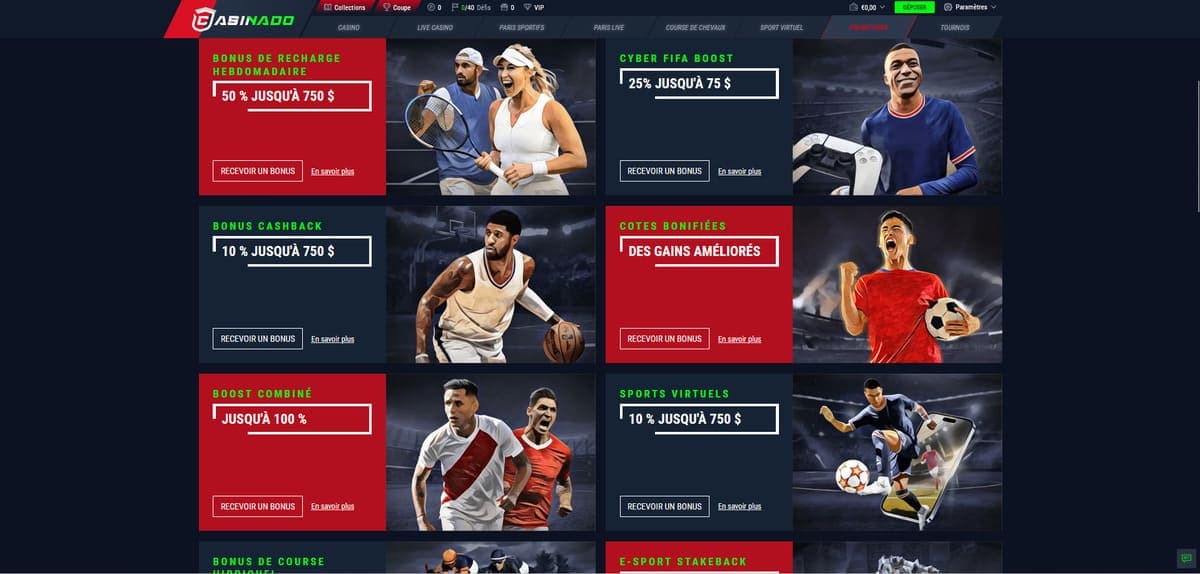 Promotions Casinado Casino