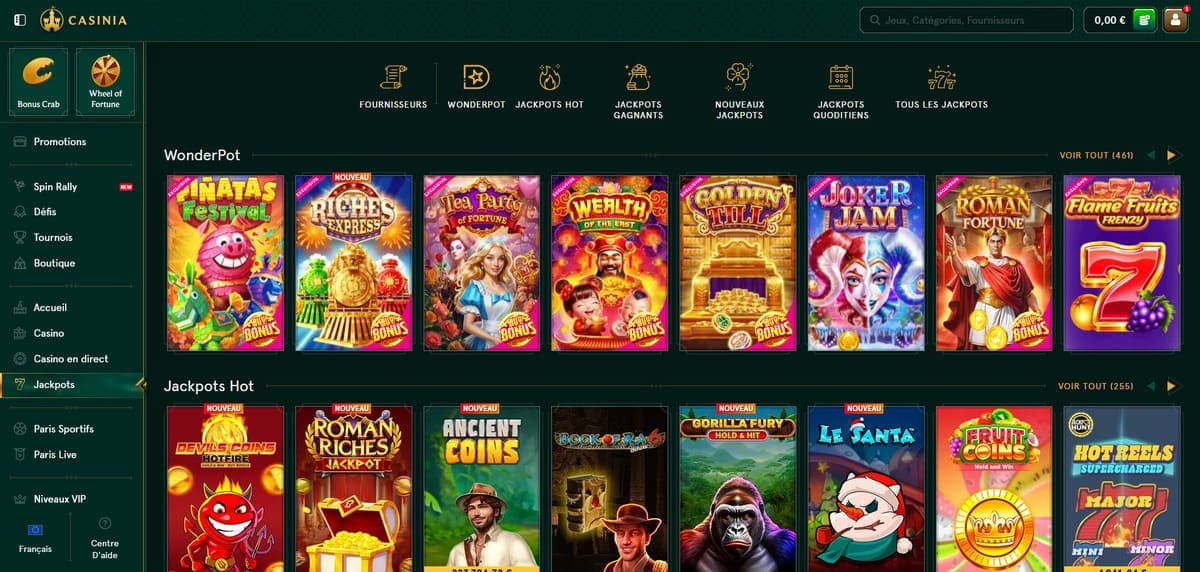 Jackpot Casinia Casino