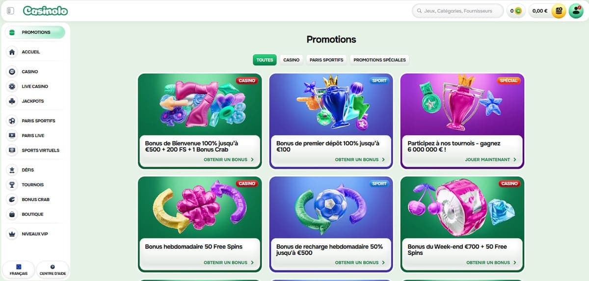 Promotions Casinolo