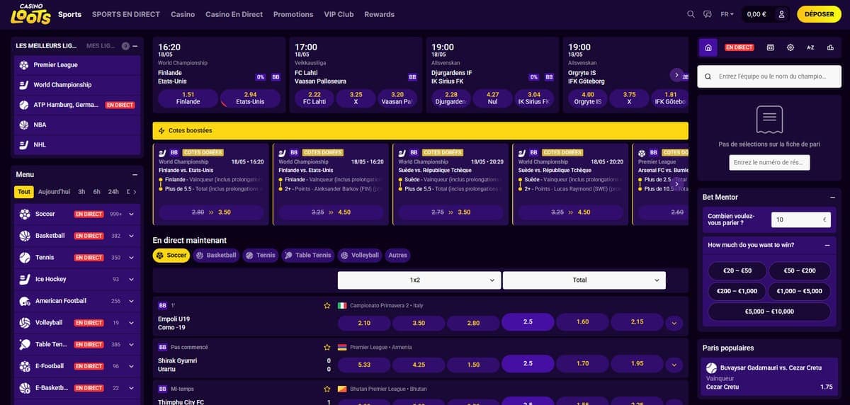 Sport CasinoLoots Casino