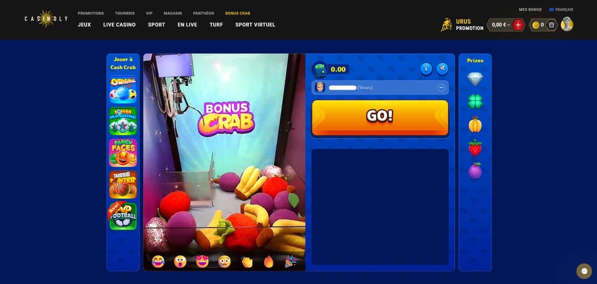 Bonus Crab Casinoly Casino