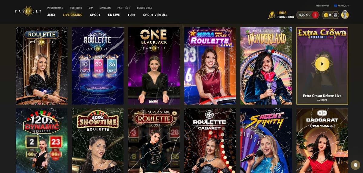 Live Casinoly Casino