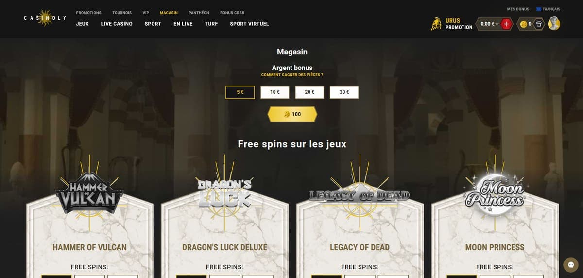 Magasin Casinoly Casino