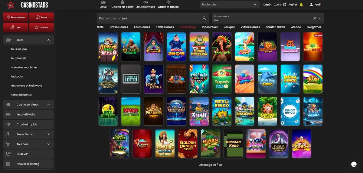 Bingo Casinostars Casino