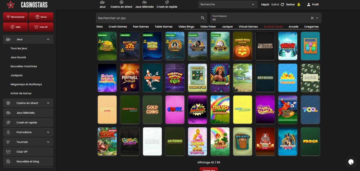 Scratchs Casinostars Casino