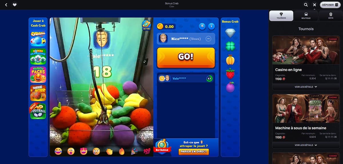 Bonus crab Casinova Casino