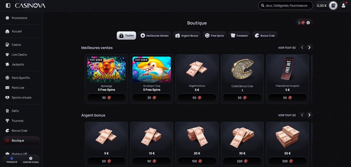 Boutique Casinova Casino