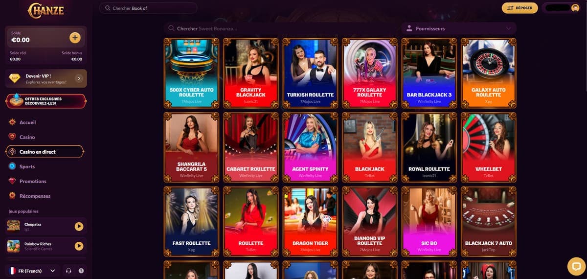 Live Chanze Casino