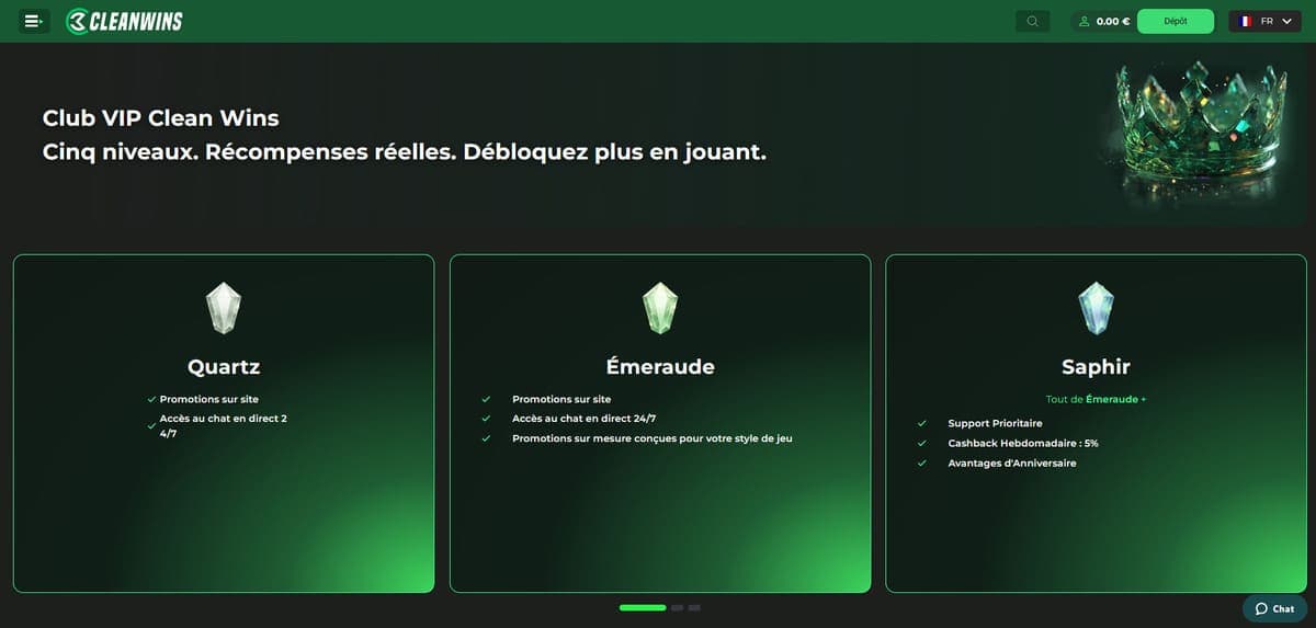 VIP CleanWins Casino