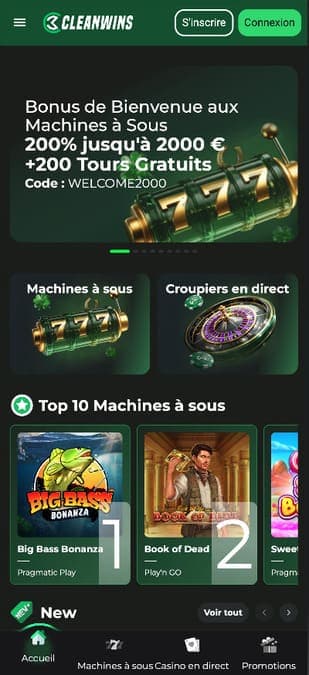 Cleanwins casino application