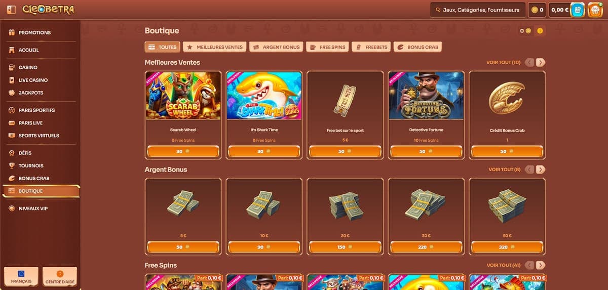 Boutique Cleobetra Casino