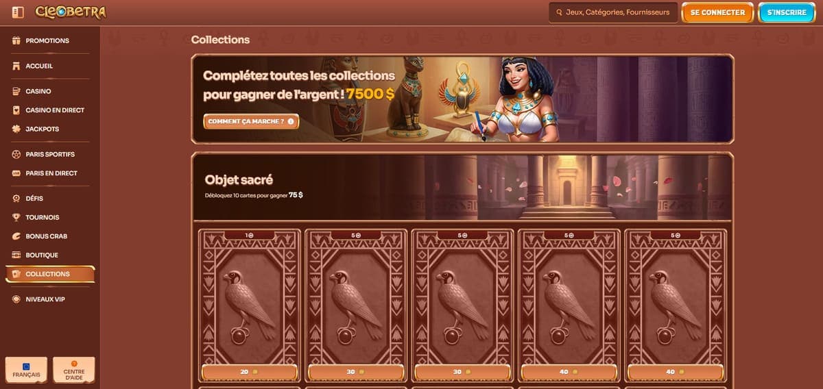 Collections Cleobetra Casino