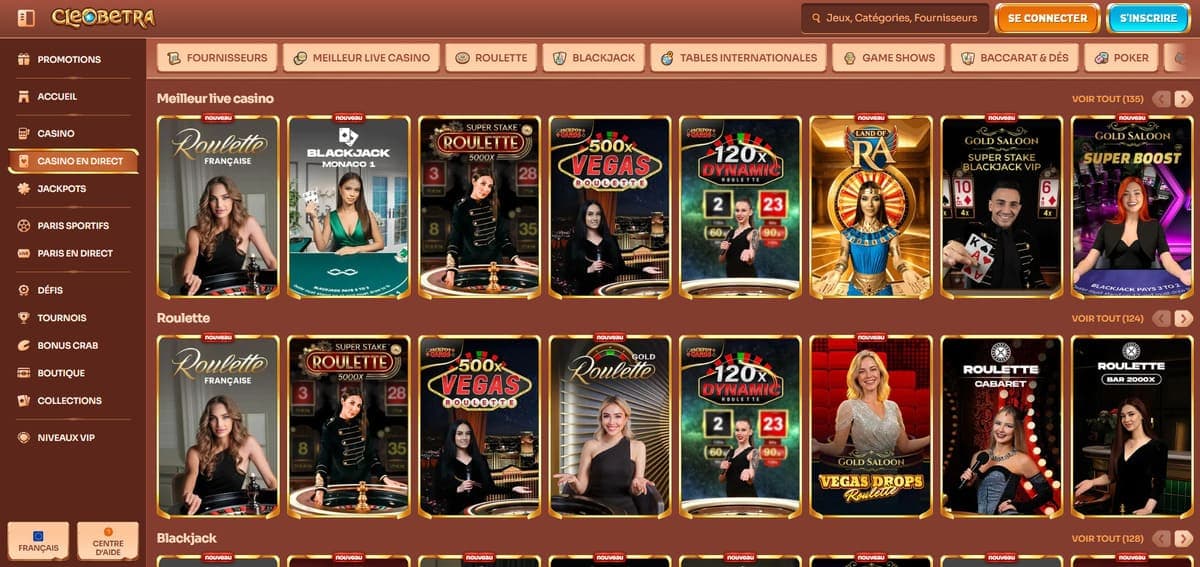 Live Cleobetra Casino