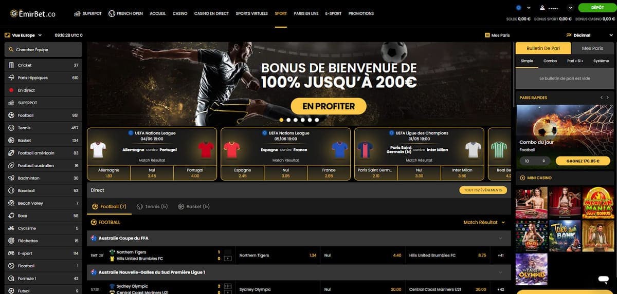 Paris sports Emirbet Casino