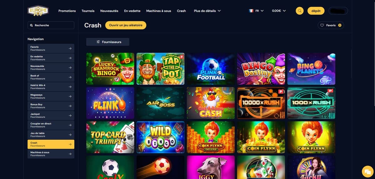 Crash Europe777 Casino