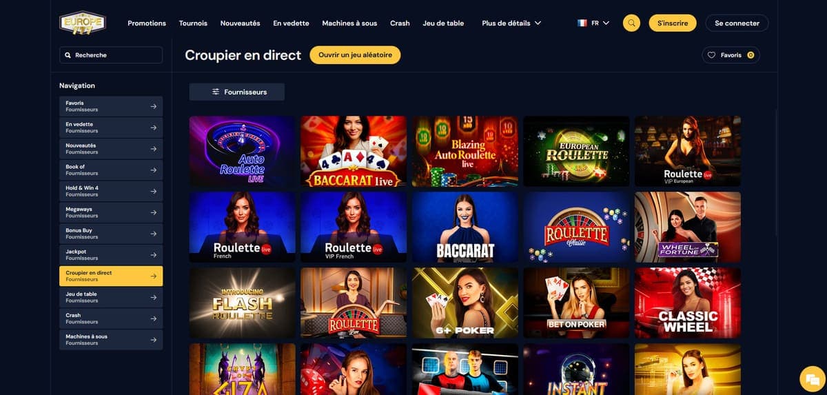 Live Europe777 Casino