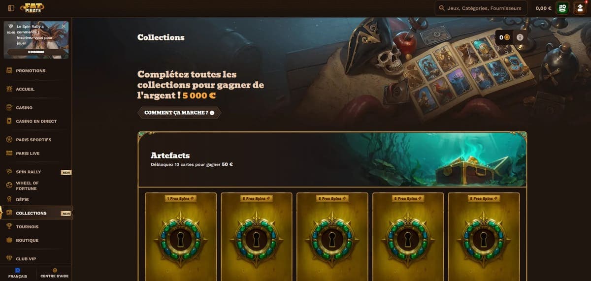 Collections FatPirate Casino