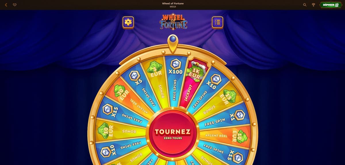 Roue fortune FatPirate Casino