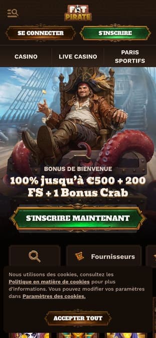 Fatpirate casino application