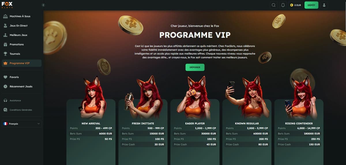 VIP FoxSlots Casino