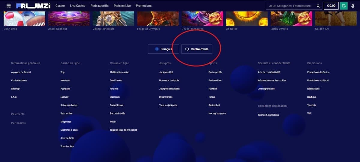 Chat Frumzi Casino