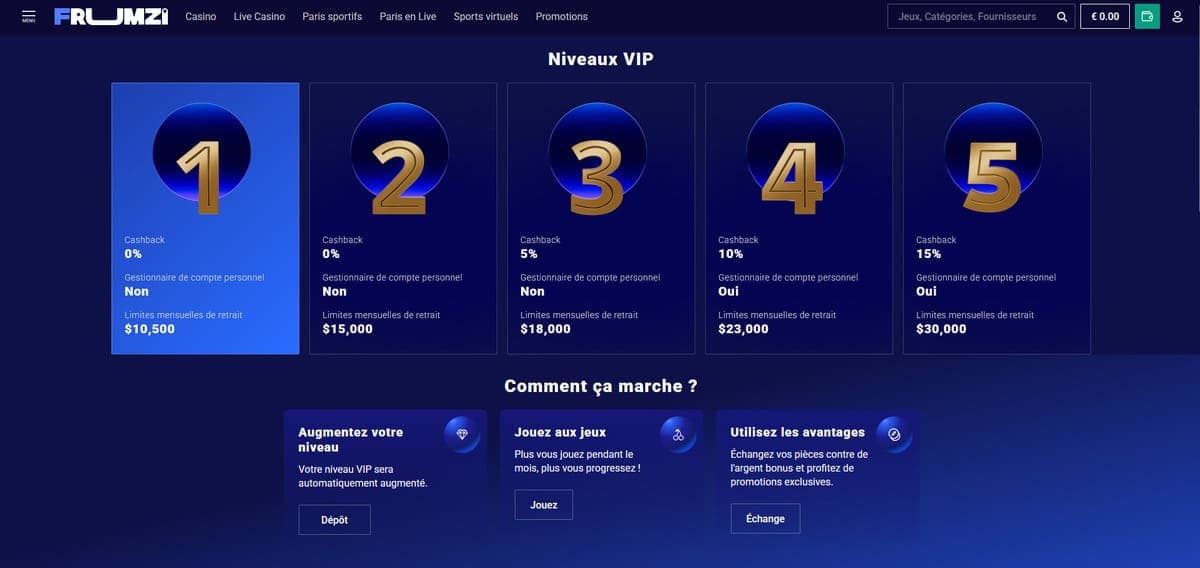 Club VIP Frumzi Casino