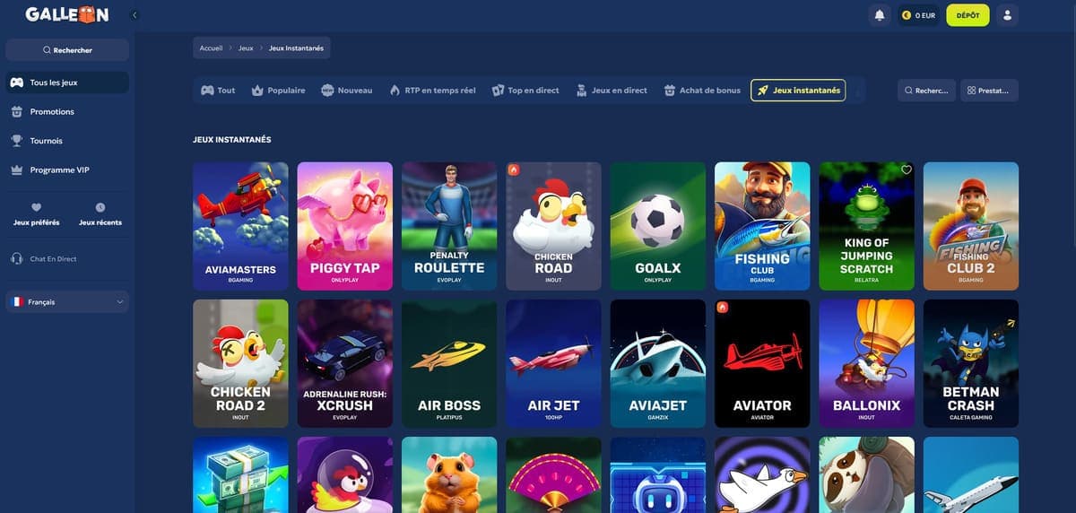 Instantanés Galleon Casino